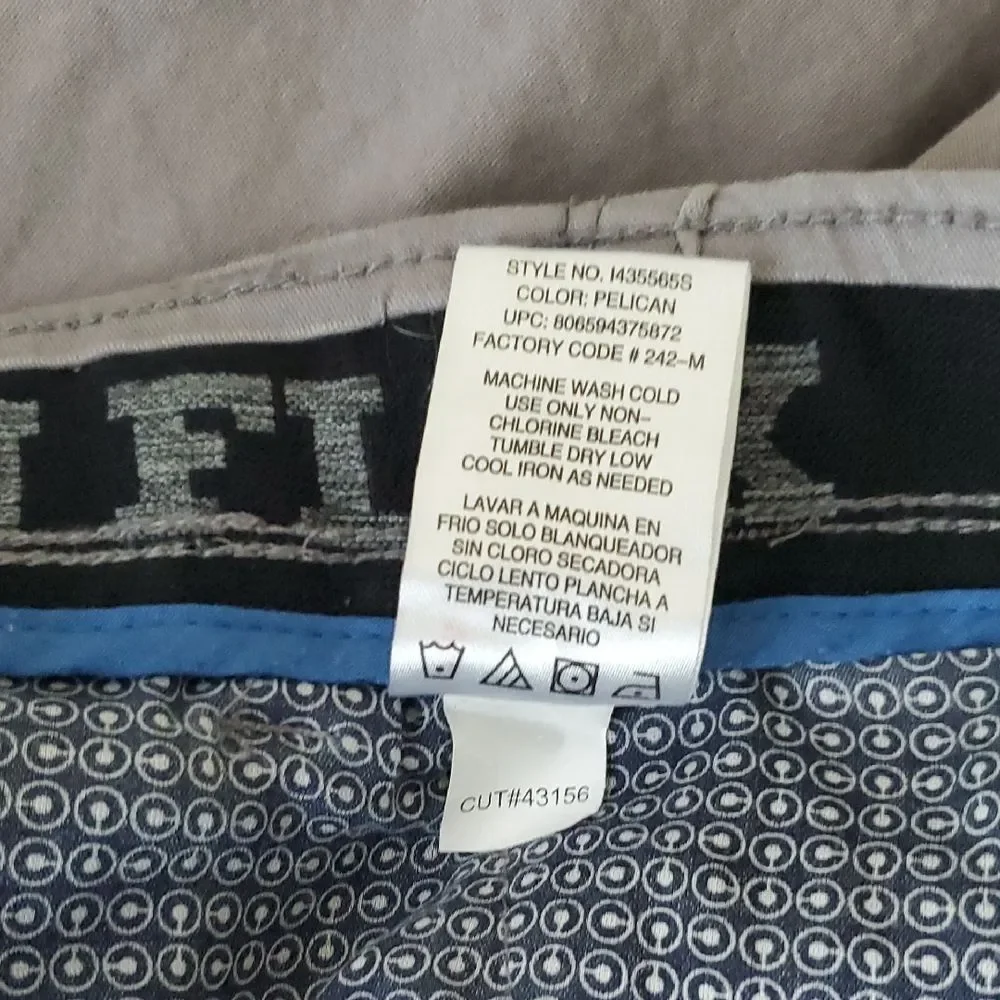 Iron Flex Men's Casual Chino Shorts Gray Size 38 - Stretch Performance Summer